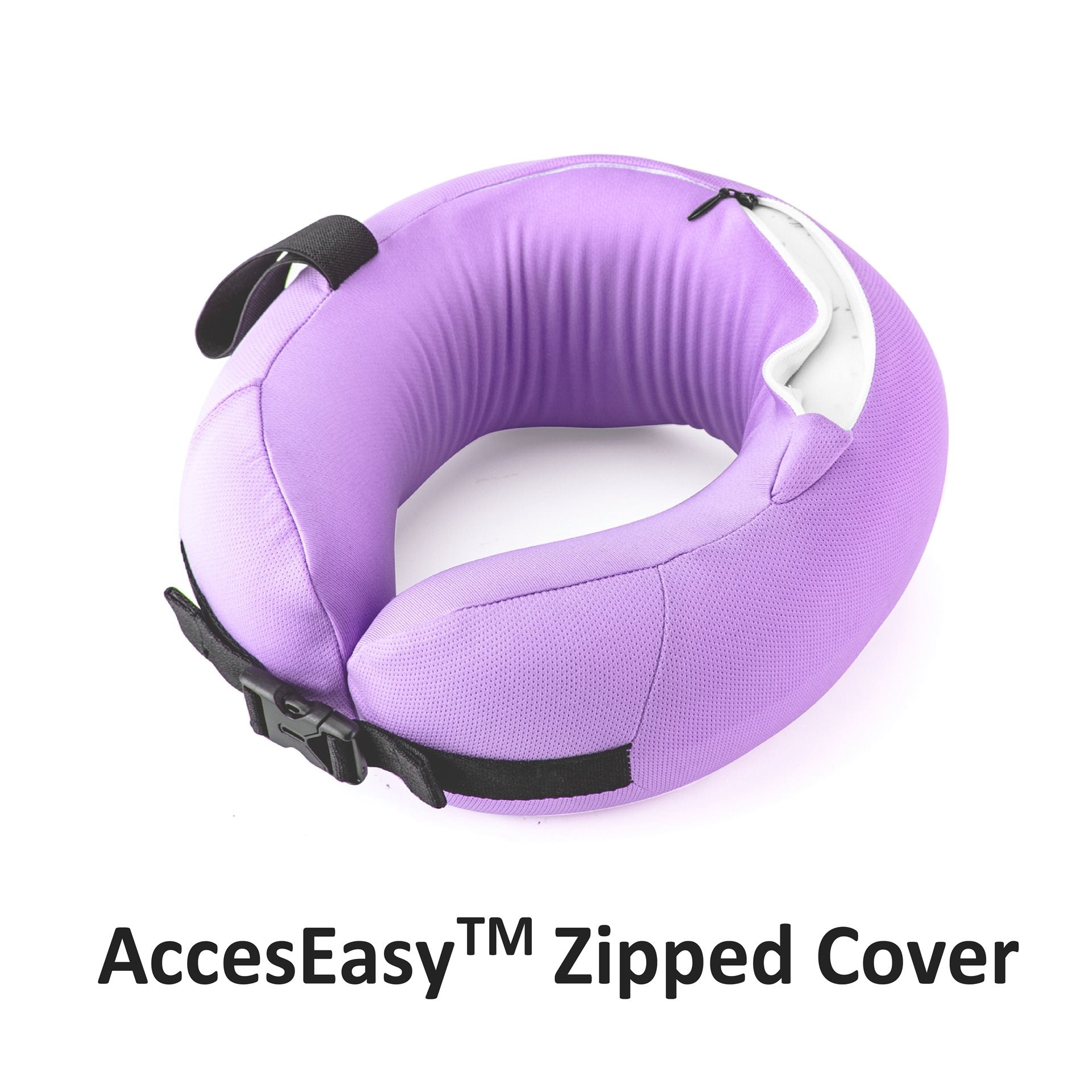 PocketPillow Easynap Travel Basic Slim met Meeneem Case - Opvouwbaar Nekkussen - Lavender Nekkussen - Reisartikelen-nl