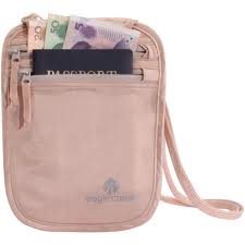 Eagle Creek Silk Undercover Neck Wallet Rose Reisportemonnee - Reisartikelen-nl