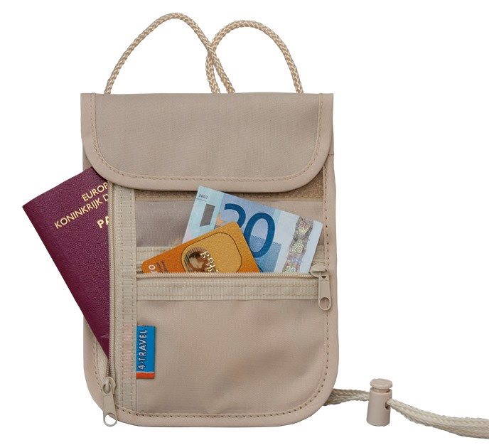 4-Travel Nek-safe - Veiligheidstasje Reisportemonnee - Reisartikelen-nl