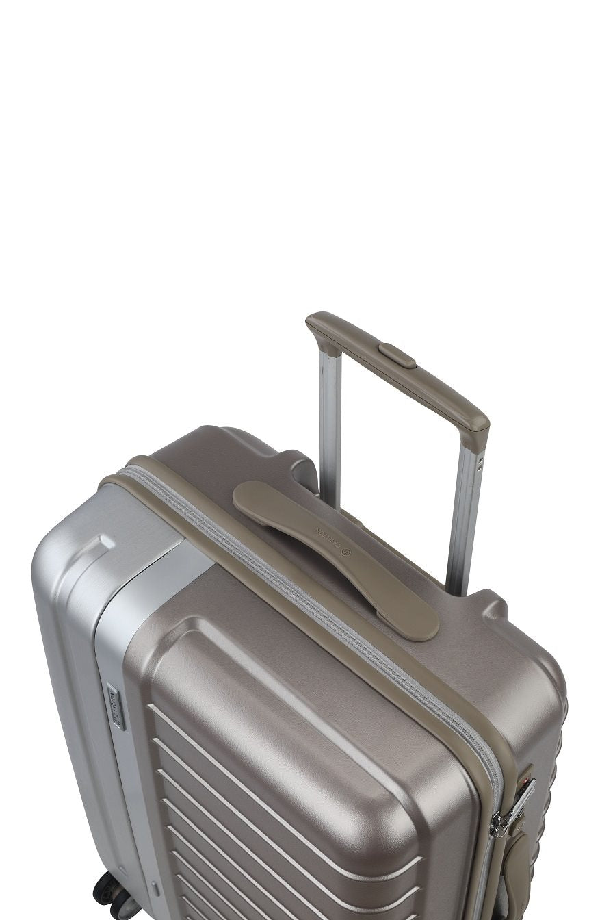 Carlton Dual Tone NXT Spinner Case 55 cm - Dark Taupe Handbagage Koffer - Reisartikelen-nl