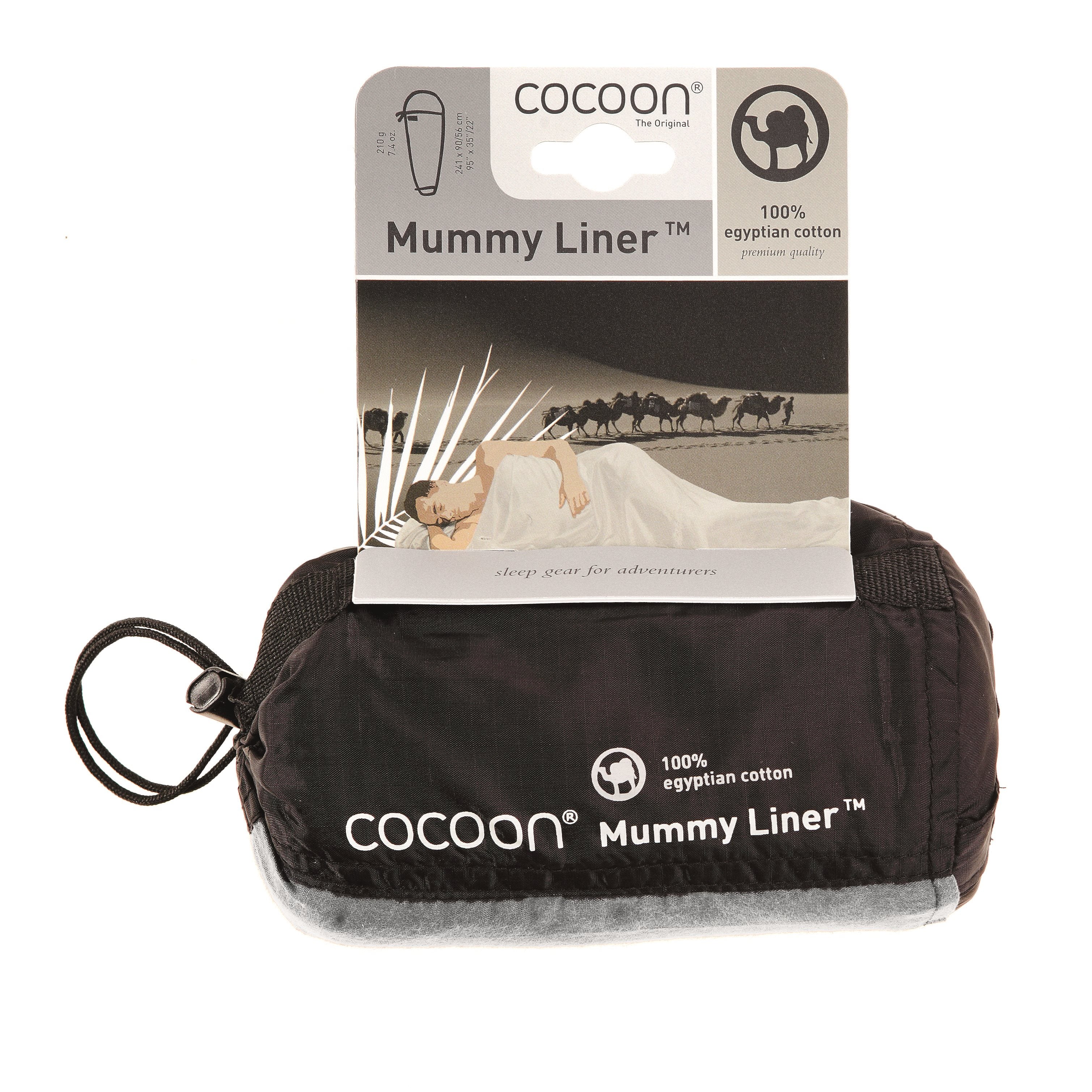 Cocoon Mummyliner 100% Egyptisch katoen - Natural Lakenzak - Reisartikelen-nl
