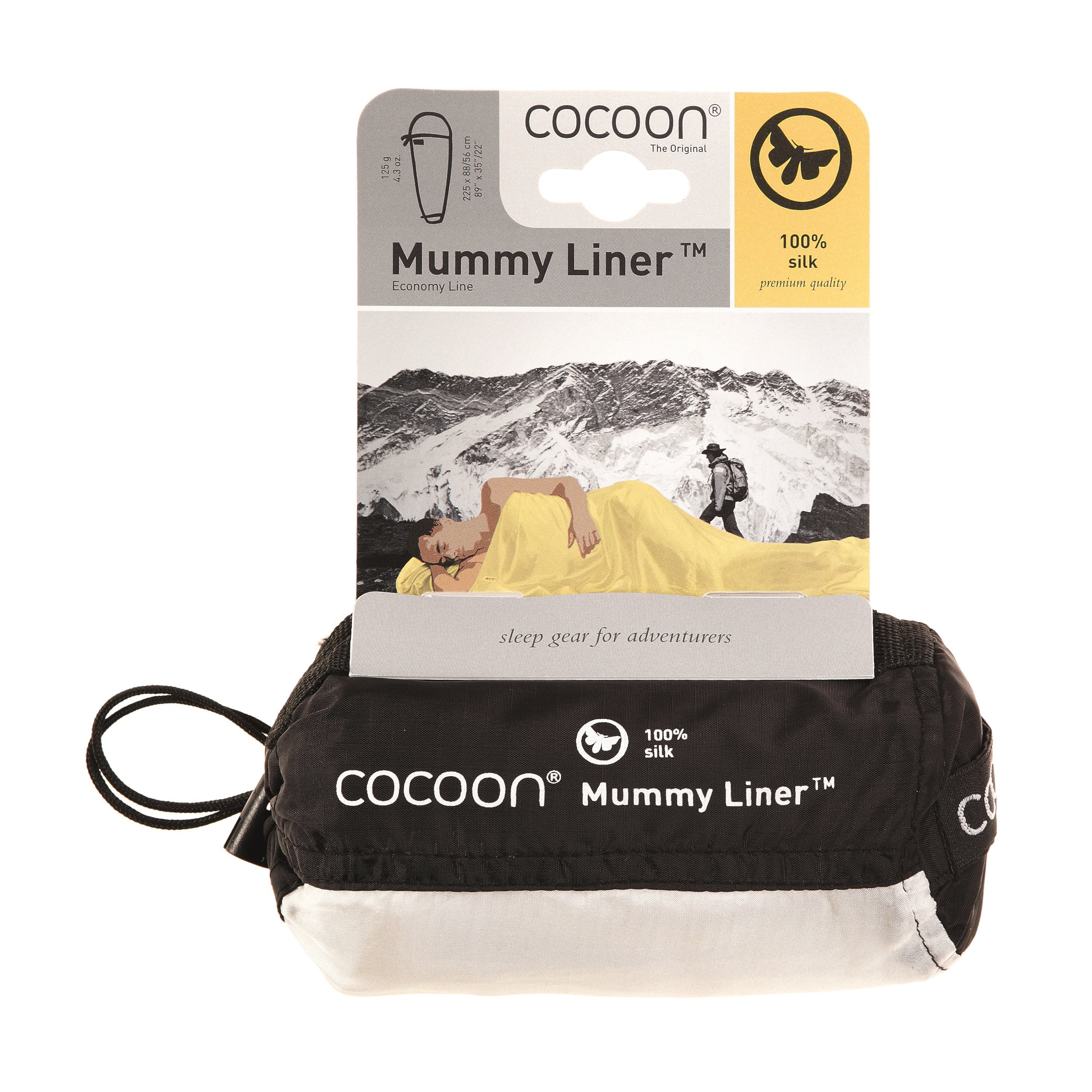 Cocoon Mummyliner 100% Zijde Economy - Natural Silk Lakenzak - Reisartikelen-nl