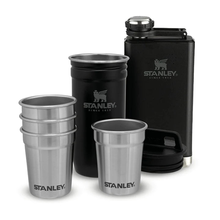 Stanley Pre-Party  Shotglass + Flask set - Black  - Reisartikelen-nl