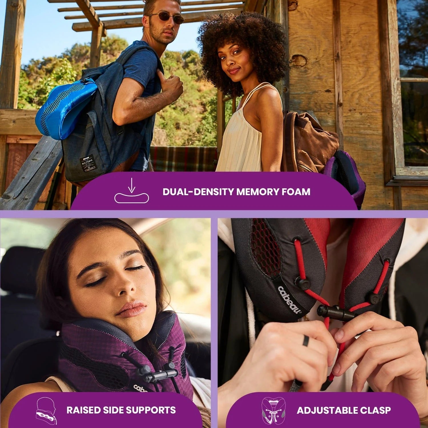 Cabeau Cool Evolution - Black (incl. reisetui) Nekkussen - Reisartikelen-nl