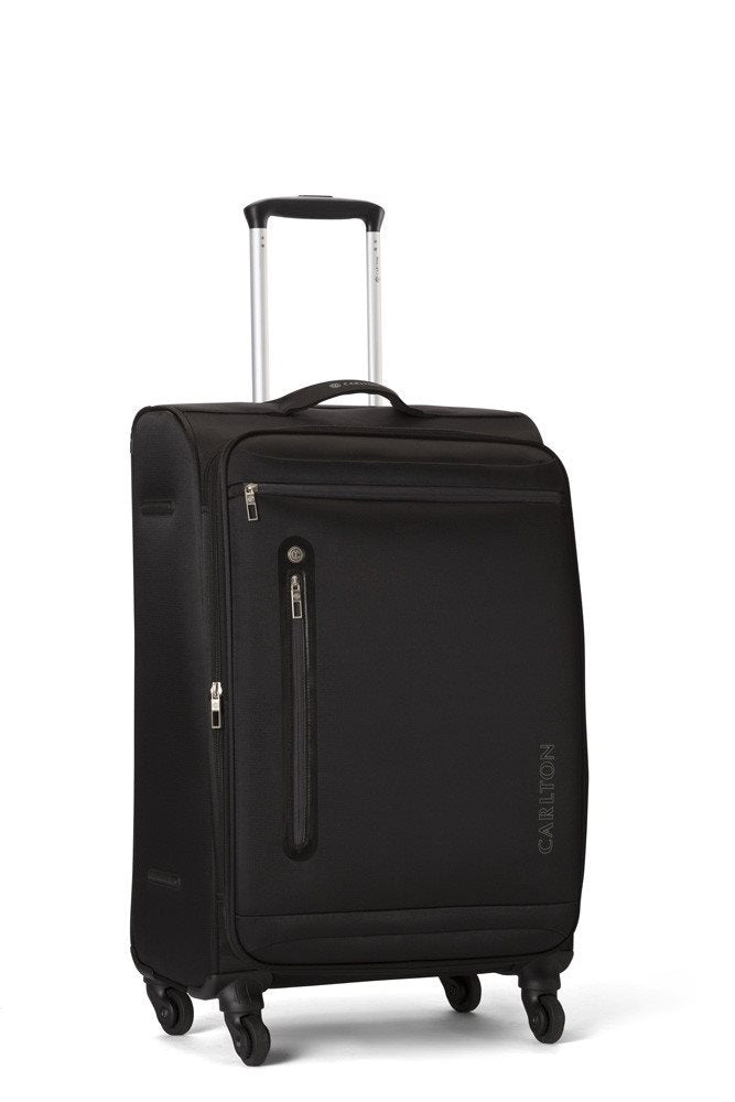 Carlton Nova Spinner 55 cm - Black Handbagage Koffer - Reisartikelen-nl