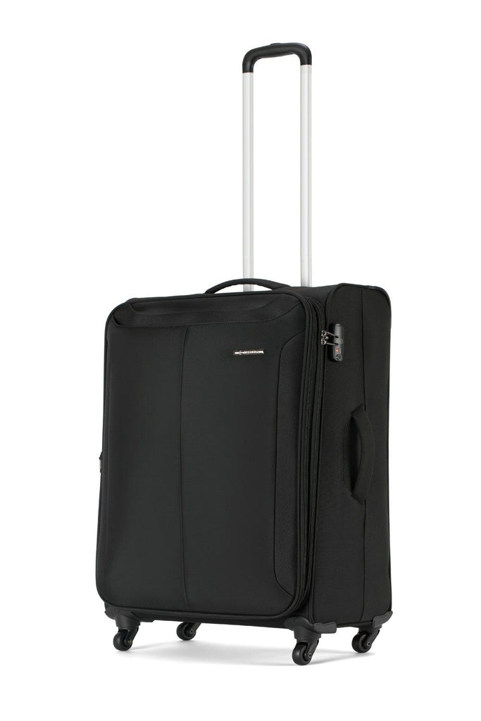 Carlton Rover Spinner Handbagage koffer 55 cm - Black Handbagage Koffer - Reisartikelen-nl