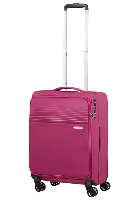 American Tourister Lite Ray Spinner TSA - 55/20 - Magenta Haze Handbagage Koffer - Reisartikelen-nl