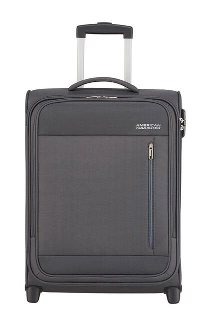 American Tourister Heat Wave Upright - 55/20 - Charcoal Grey Handbagage Koffer - Reisartikelen-nl