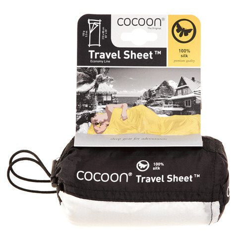 COCOON Travel Sheet 100%シルク Travel Sleep Sack | Silk | COCOON