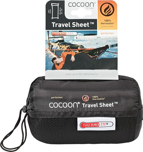 Cocoon TravelSheets Thermolite Performer - Bruin Lakenzak - Reisartikelen-nl
