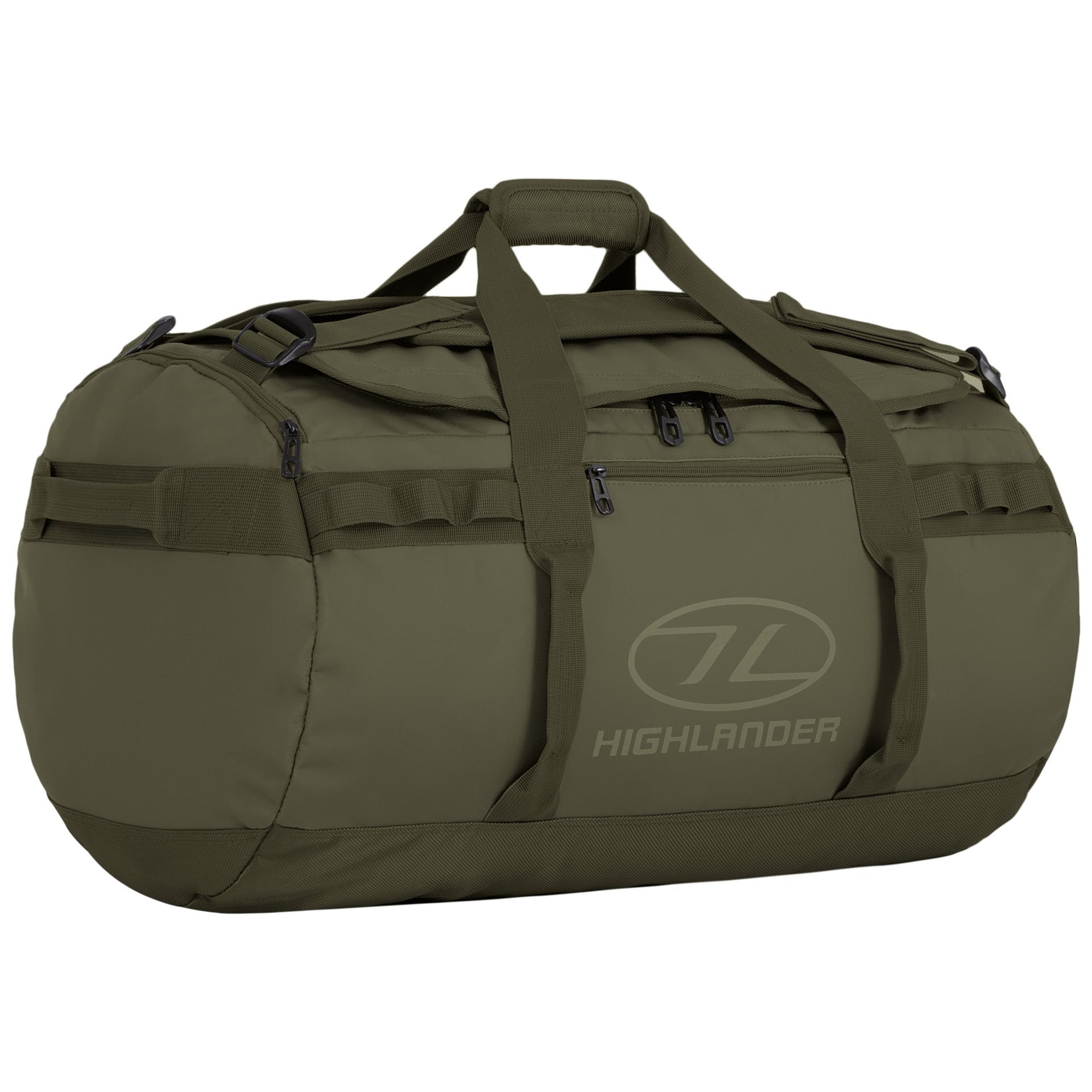 Highlander Storm Kit Bag - Duffel - 65L - Olive Green Duffeltas - Reisartikelen-nl