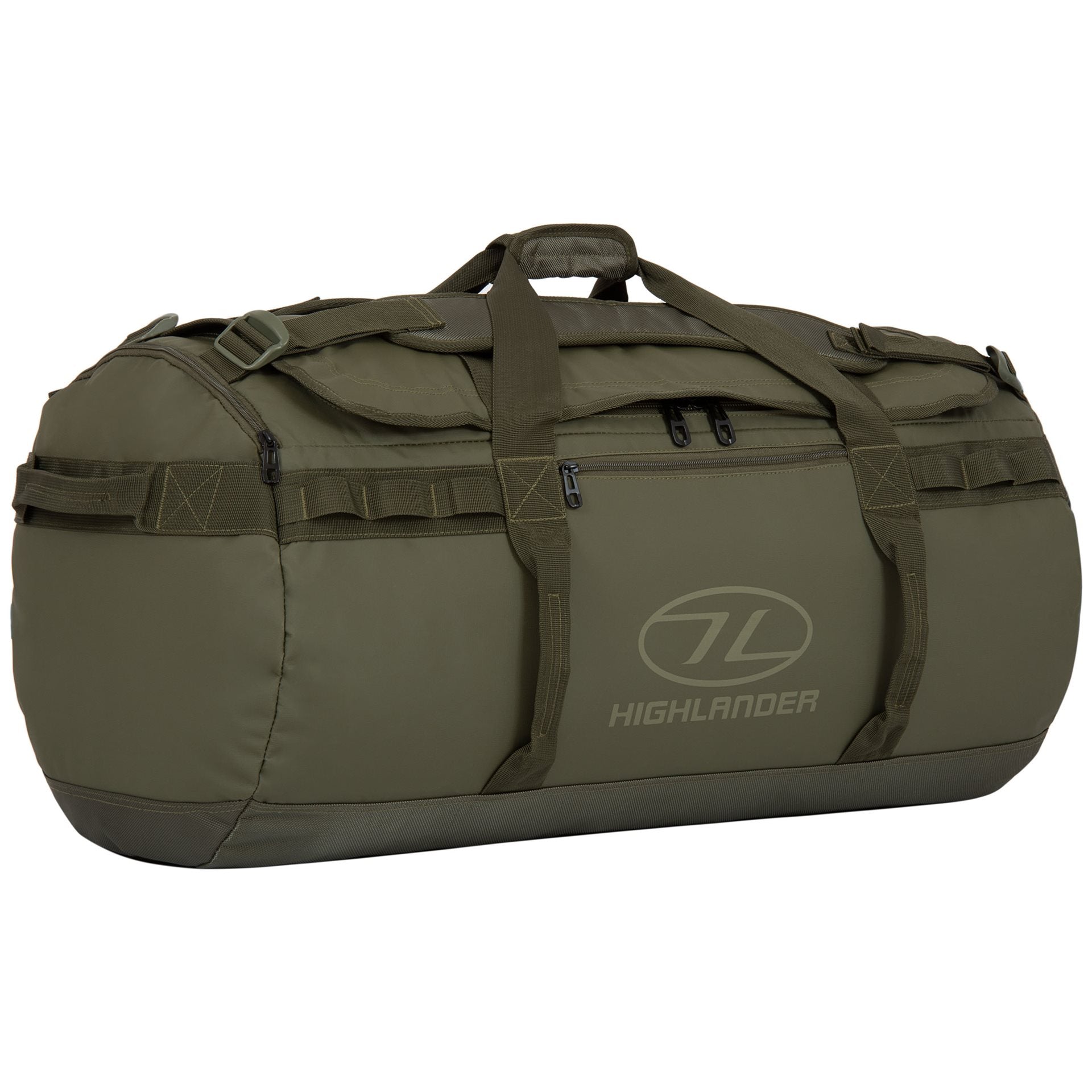 Highlander Storm Kit Bag - Duffel - 90L - Olive Green Duffeltas - Reisartikelen-nl