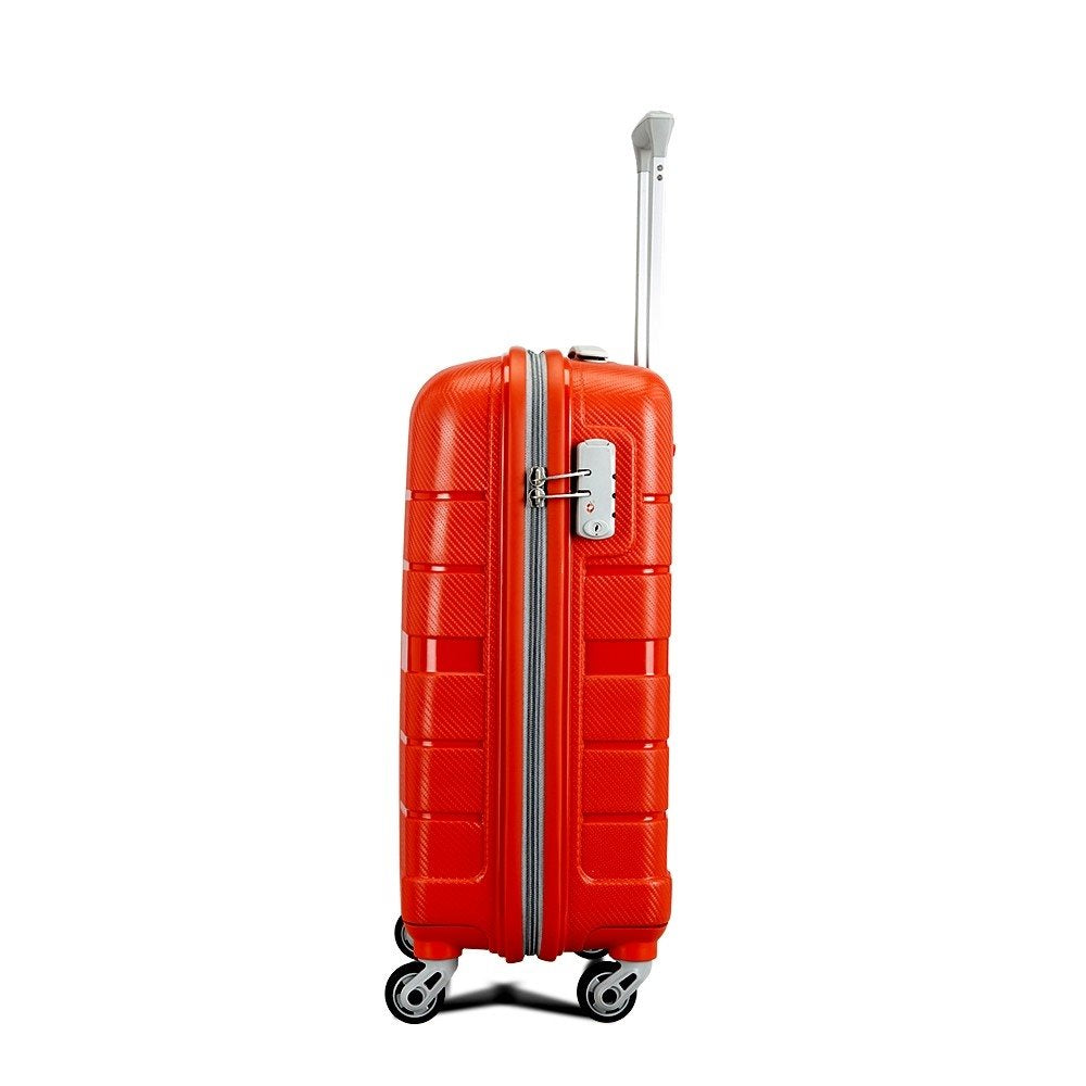 Carlton Voyager Spinner Case 55 cm - Red Handbagage Koffer - Reisartikelen-nl
