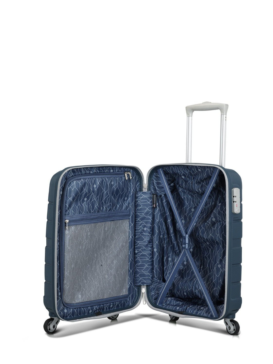 Carlton Voyager Spinner Case 55 cm - Poseidon Handbagage Koffer - Reisartikelen-nl