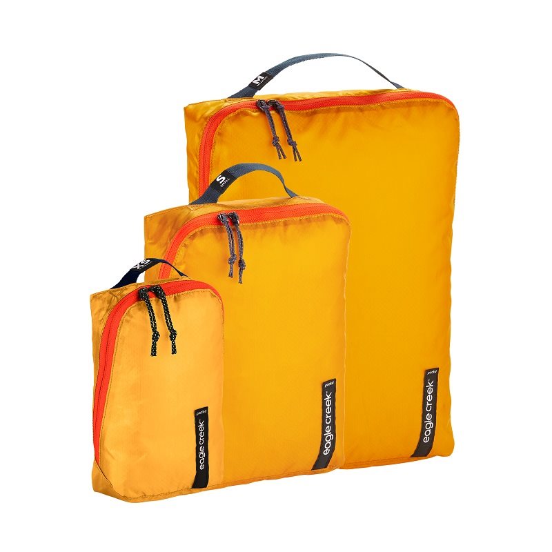 Eagle Creek Pack-It Isolate Cube Set XS/S/M - sahara yello Bagage Organizer - Reisartikelen-nl