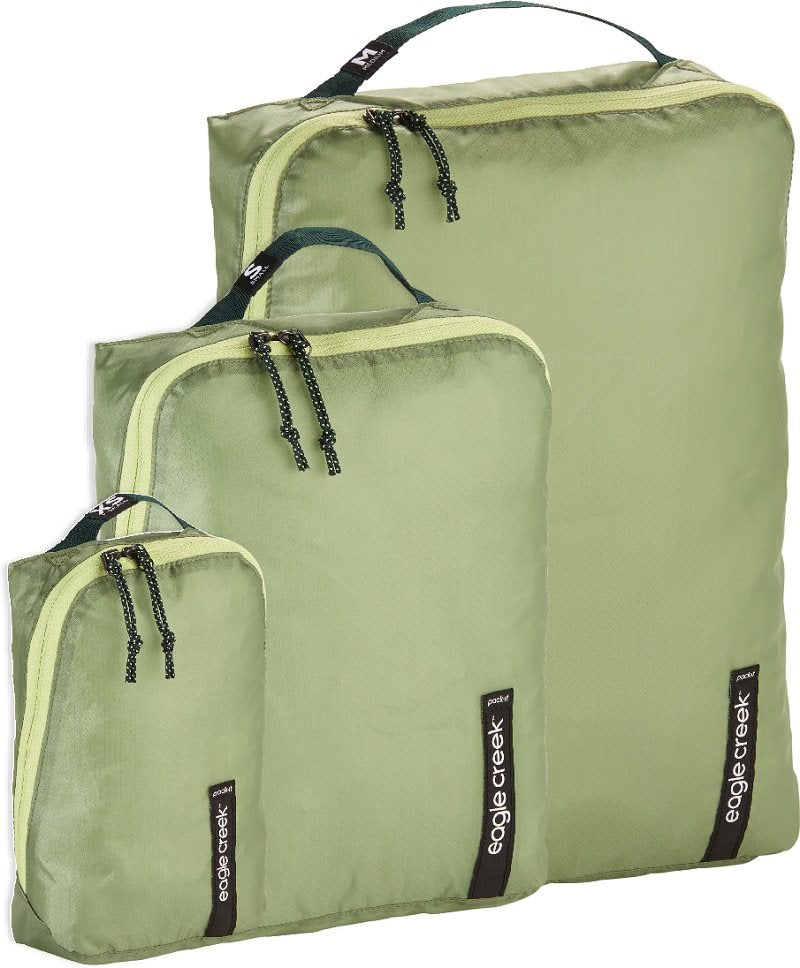 Eagle Creek Pack-It Isolate Cube Set XS/S/M - Mossy green Bagage Organizer - Reisartikelen-nl