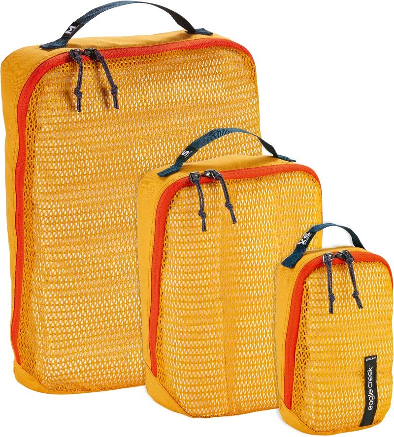 Eagle Creek Pack-It Reveal Cube Set - sahara yellow Bagage Organizer - Reisartikelen-nl