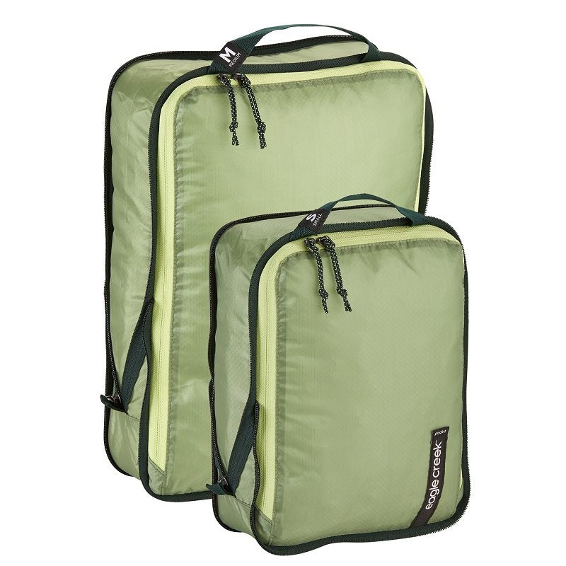 Eagle Creek Pack-It Isolate Compression Cube Set S/M - mossy green Bagage Organizer - Reisartikelen-nl