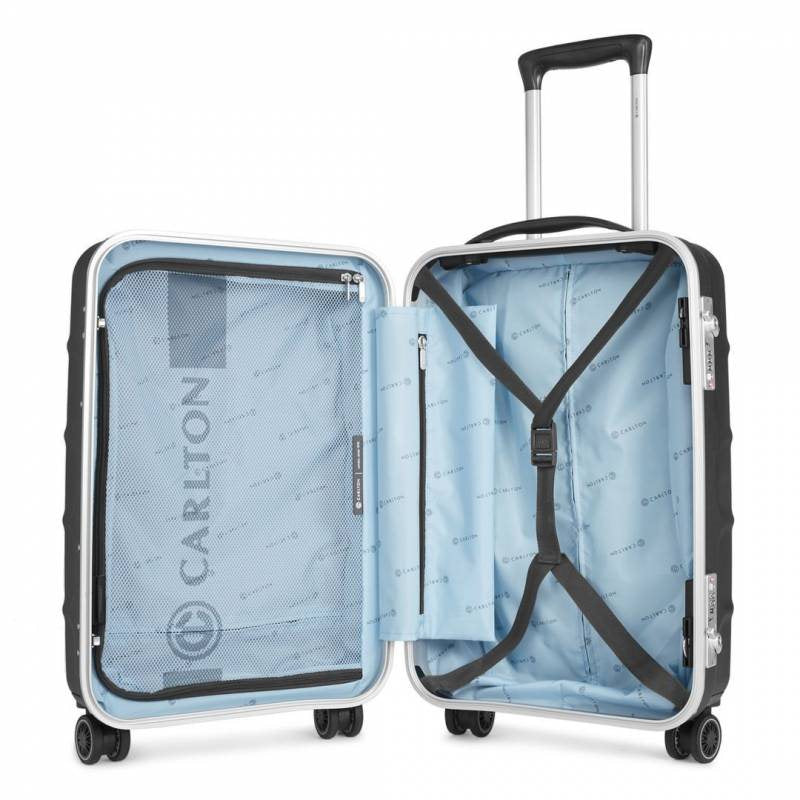 Carlton Knox Spinner Case 55 cm - Grey Handbagage Koffer - Reisartikelen-nl