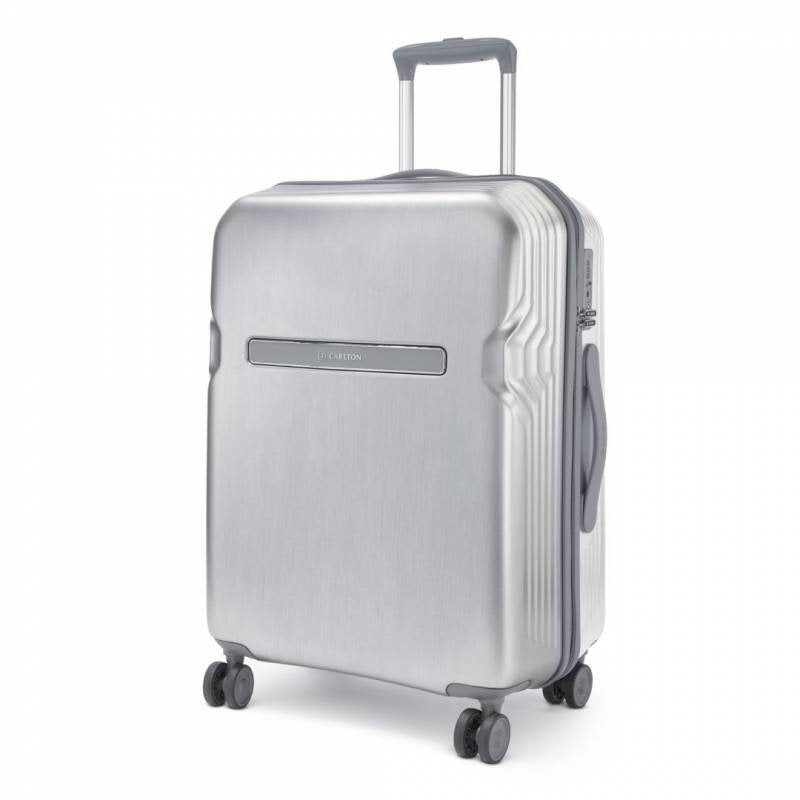 Carlton Insignia NXT Spinner Case 55 cm - Pearl Silver Handbagage Koffer - Reisartikelen-nl