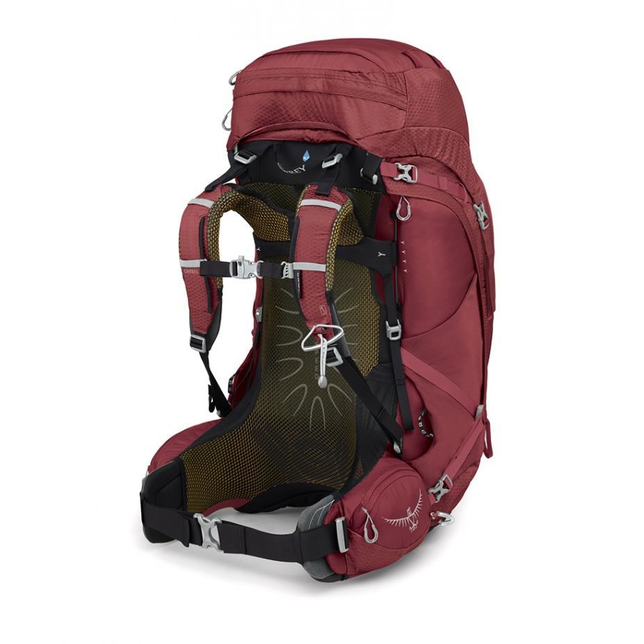 Osprey Aura AG 65 Berry Sorbet Red W Backpack - Reisartikelen-nl