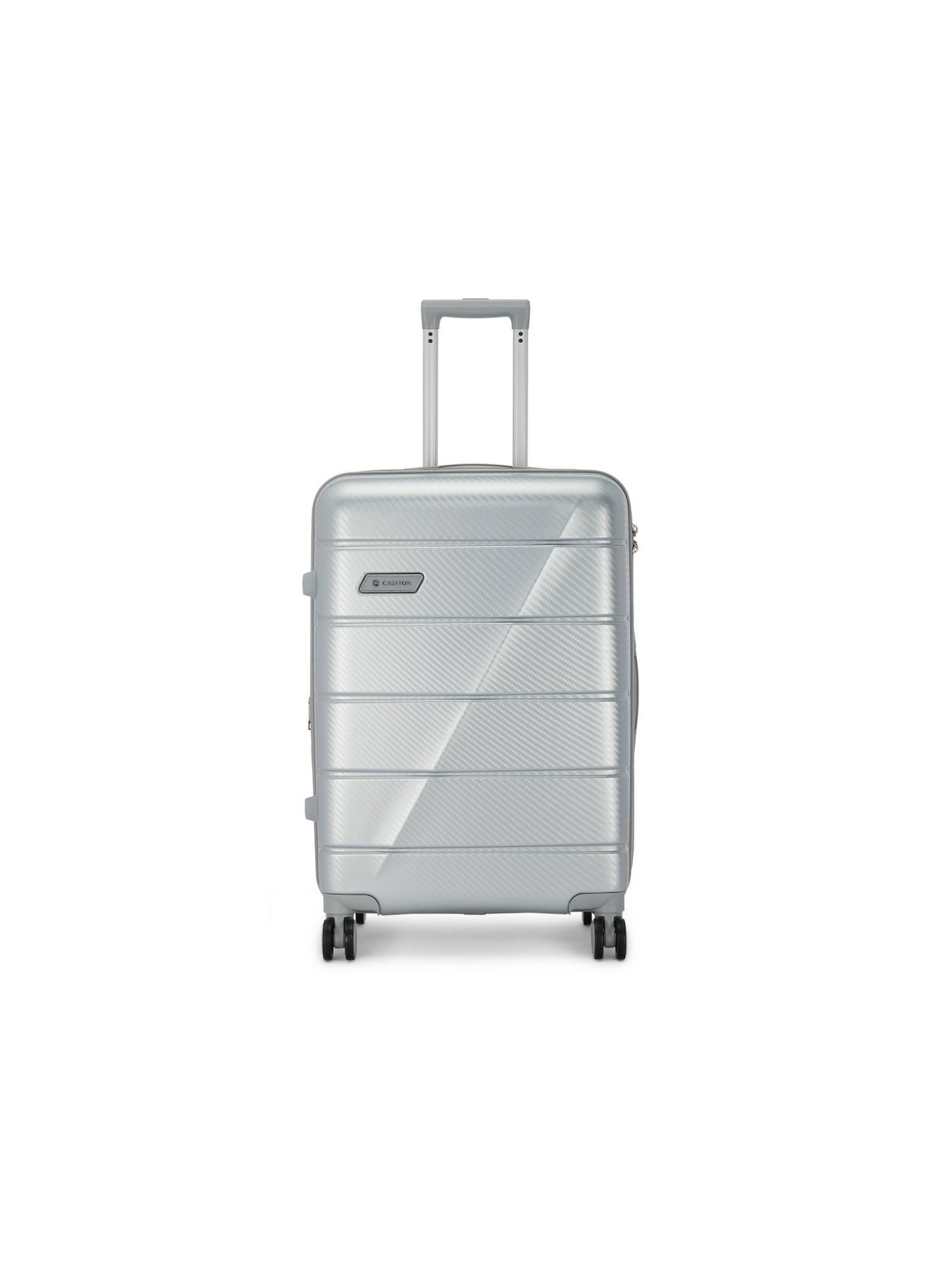 Carlton Milan 55 cm - Silver - Koffer Handbagage Koffer - Reisartikelen-nl