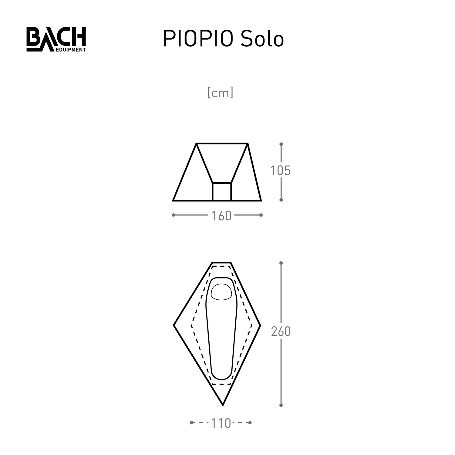 Bach PioPio Solo Tent Willow Bough Green Tent - Reisartikelen-nl