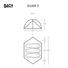 Bach Guam 3 Tent Willow Bough Green Tent - Reisartikelen-nl