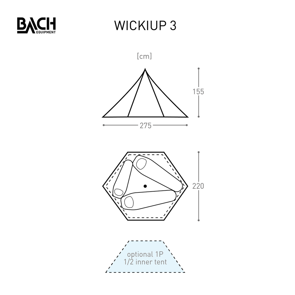 Bach Wickiup 3 Tent Willow Bough Green Tent - Reisartikelen-nl