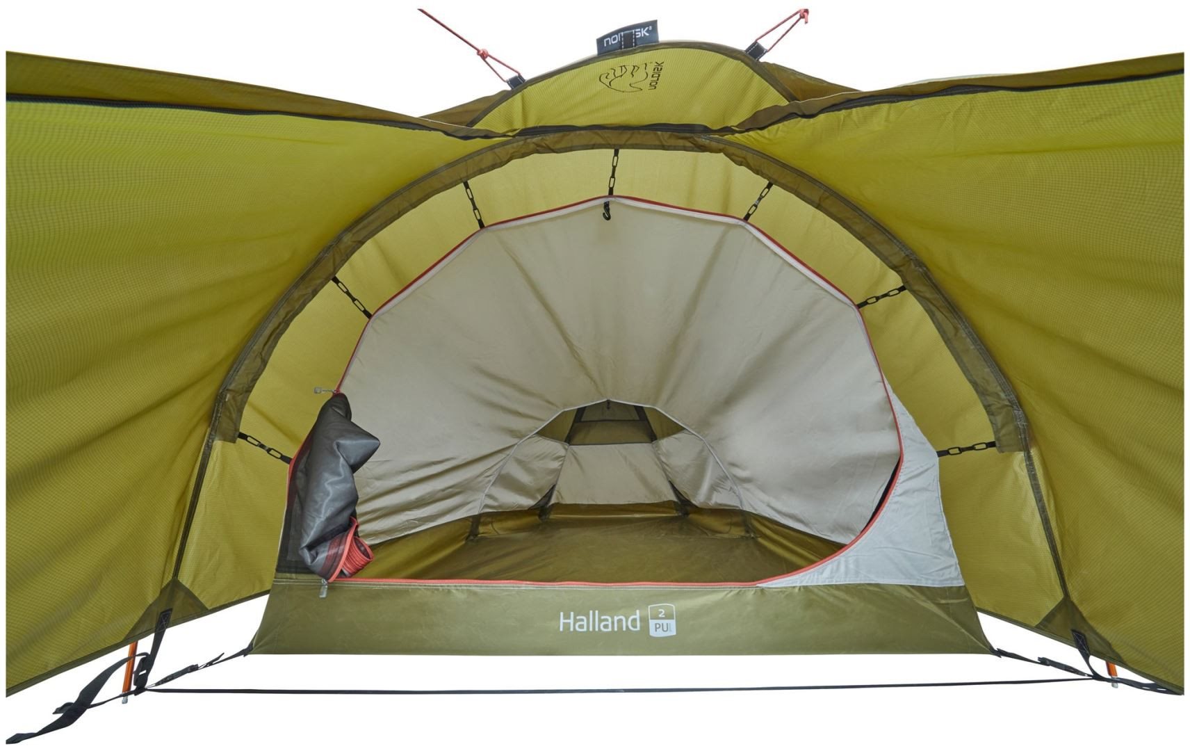 Nordisk Halland 2 PU Tent Dark Olive Tent - Reisartikelen-nl