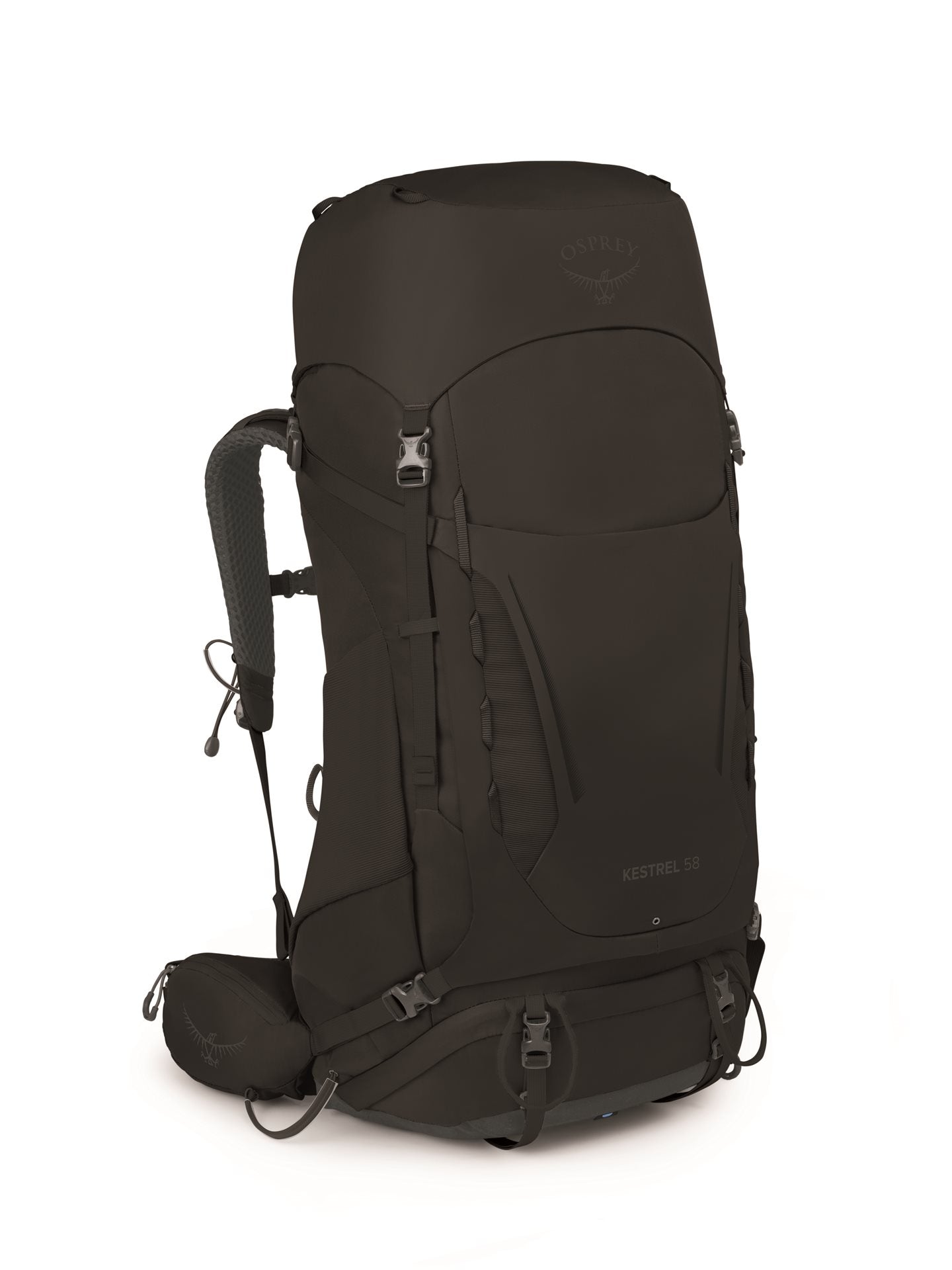 Osprey Kestrel Rugzak 58 Black Backpack - Reisartikelen-nl