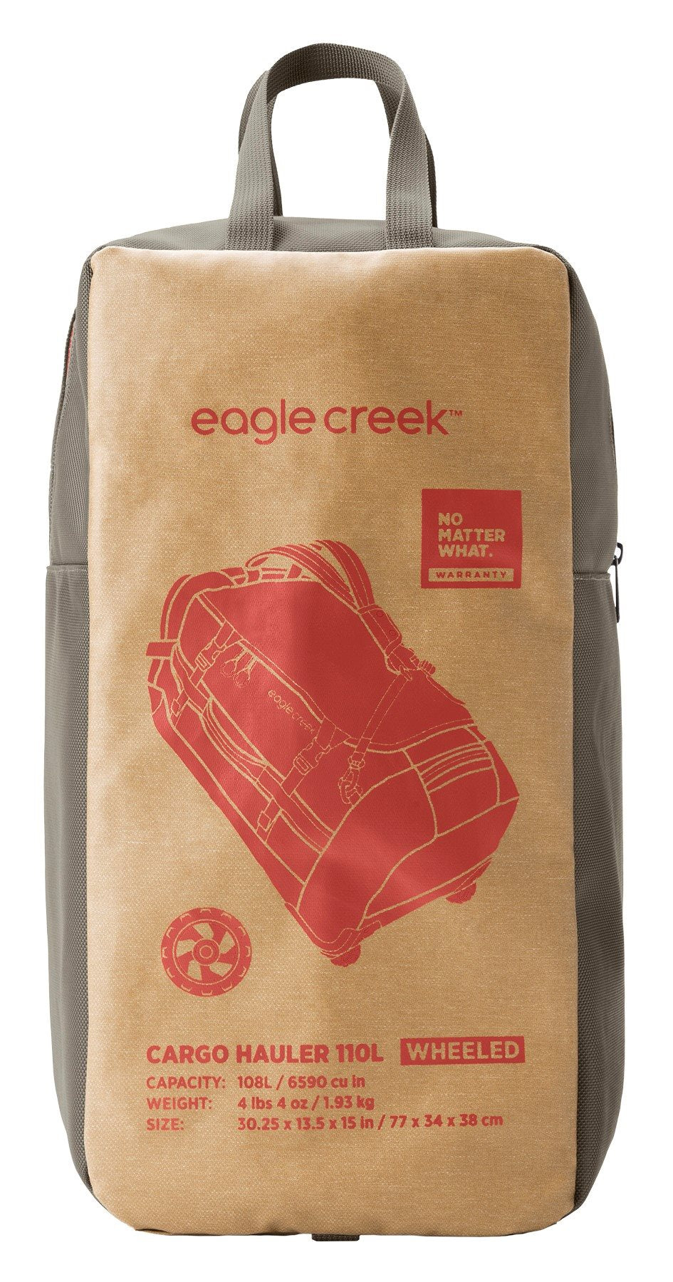 Eagle Creek Cargo Hauler Wheeled Duffel - 110L - Safari Brown Reistas - Reisartikelen-nl
