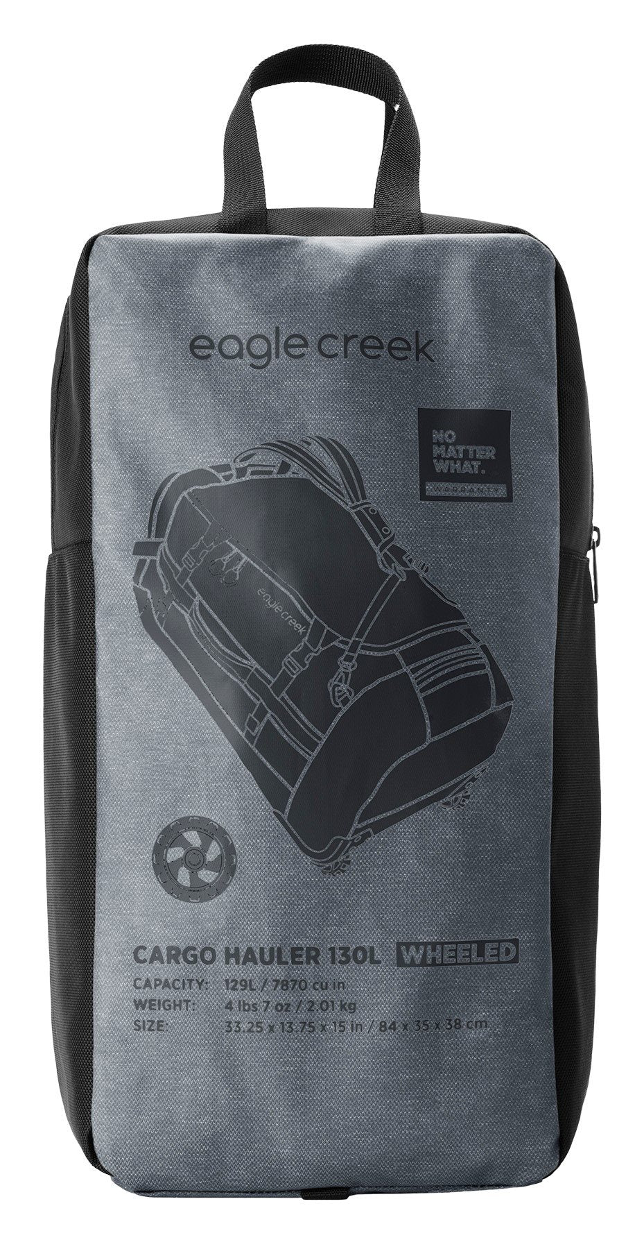 Eagle Creek Cargo Hauler Wheeled Duffel - 130L - Charcoal Reistas - Reisartikelen-nl