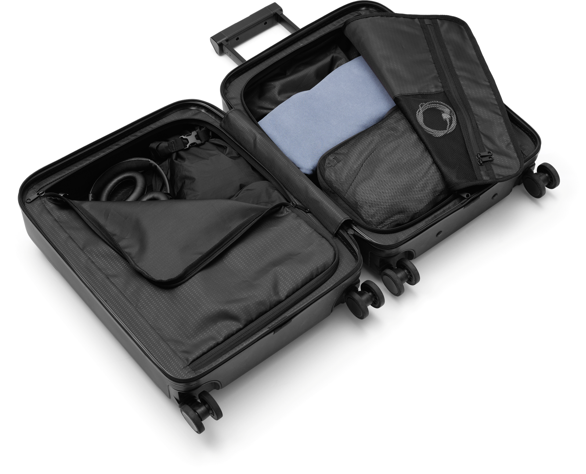 DB Journey Ramverk Front-access Carry-on - Black Out Handbagage Koffer - Reisartikelen-nl