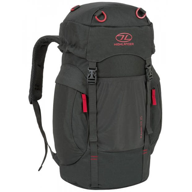 Highlander RAMBLER RUCKSACK 25L - CHARCOAL – Reisartikelen-nl