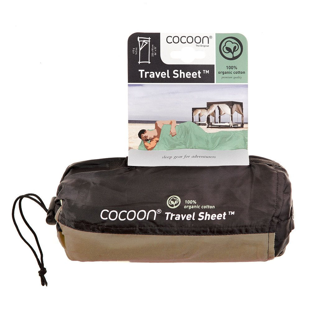 Cocoon Travelsheets 100% Organic Katoen -  Earth Lakenzak - Reisartikelen-nl