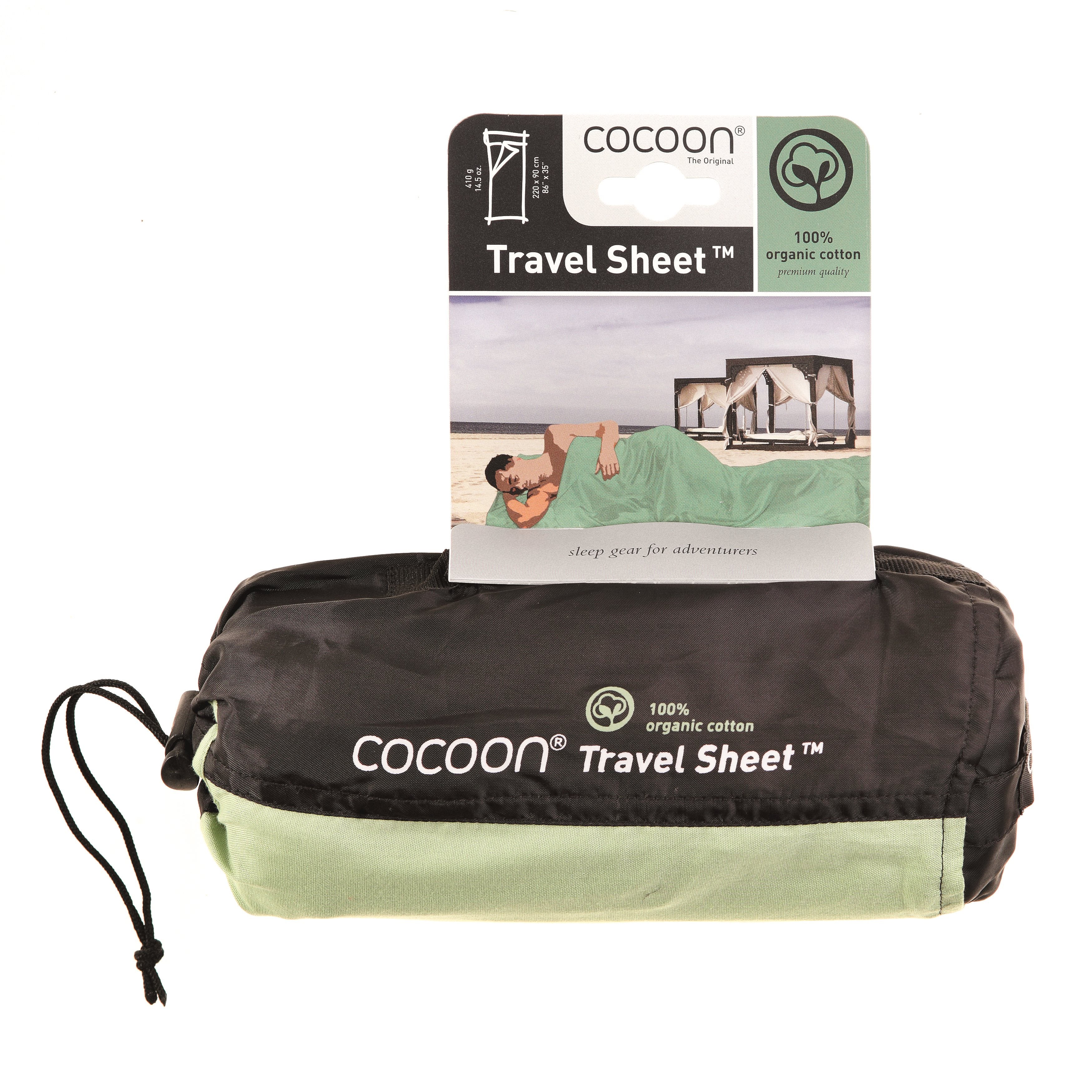 Cocoon TravelSheets 100% Organic Katoen - Forest Shade Lakenzak - Reisartikelen-nl