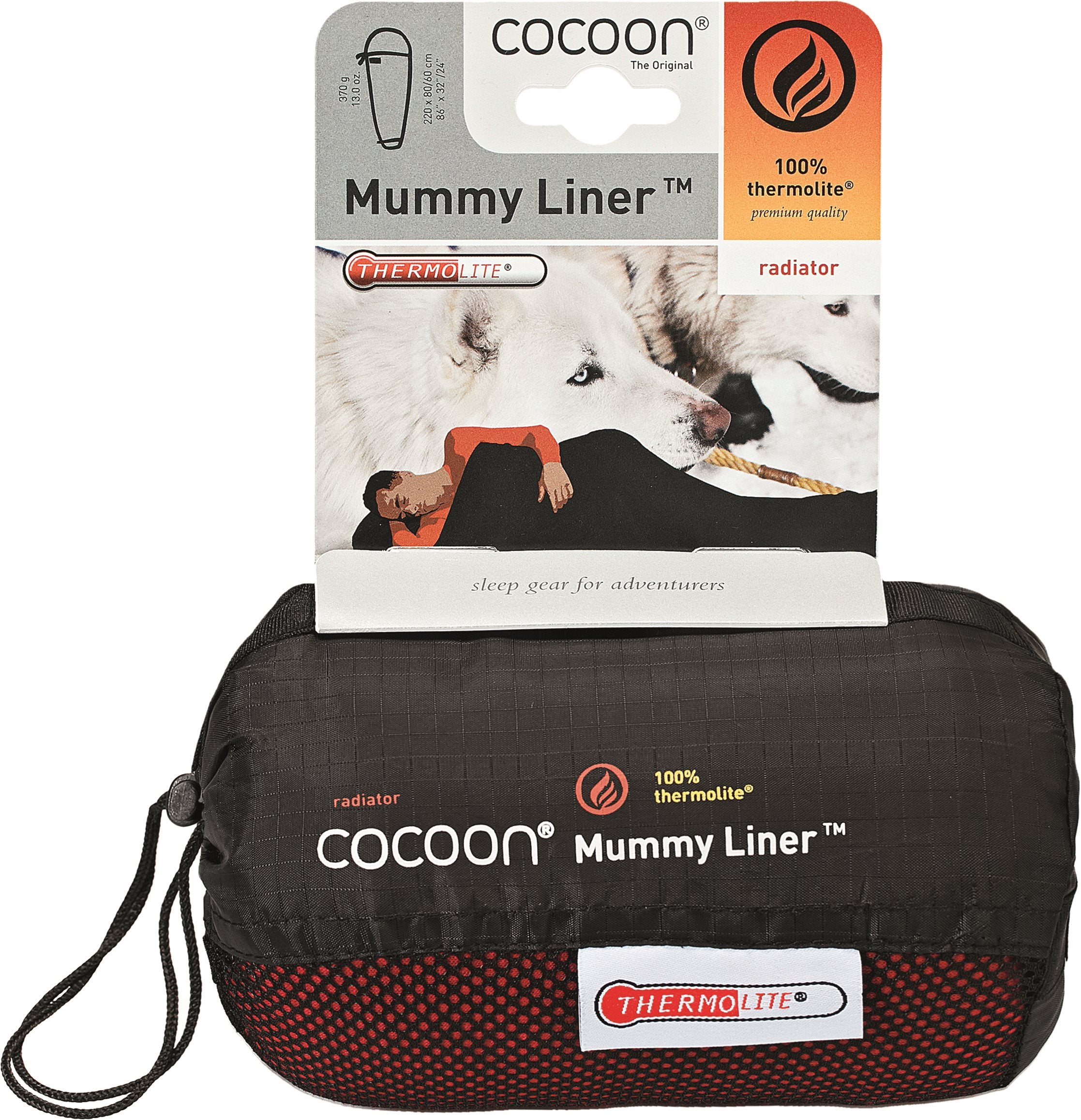 Cocoon Mummyliner Thermolite Radiator - Lava Lakenzak - Reisartikelen-nl
