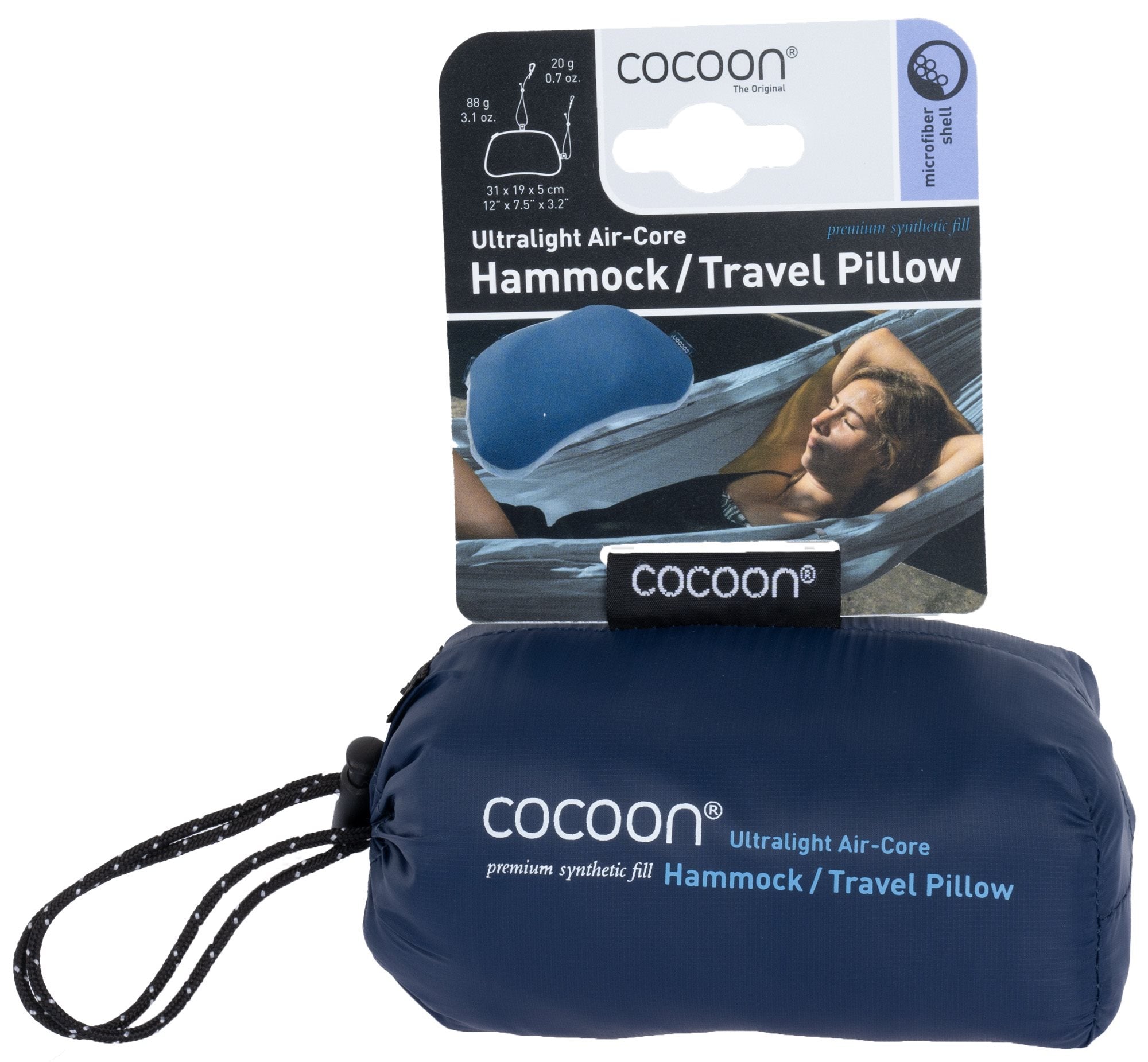 Cocoon Air Core Hammock Pillow - Galaxy blue Reiskussen - Reisartikelen-nl