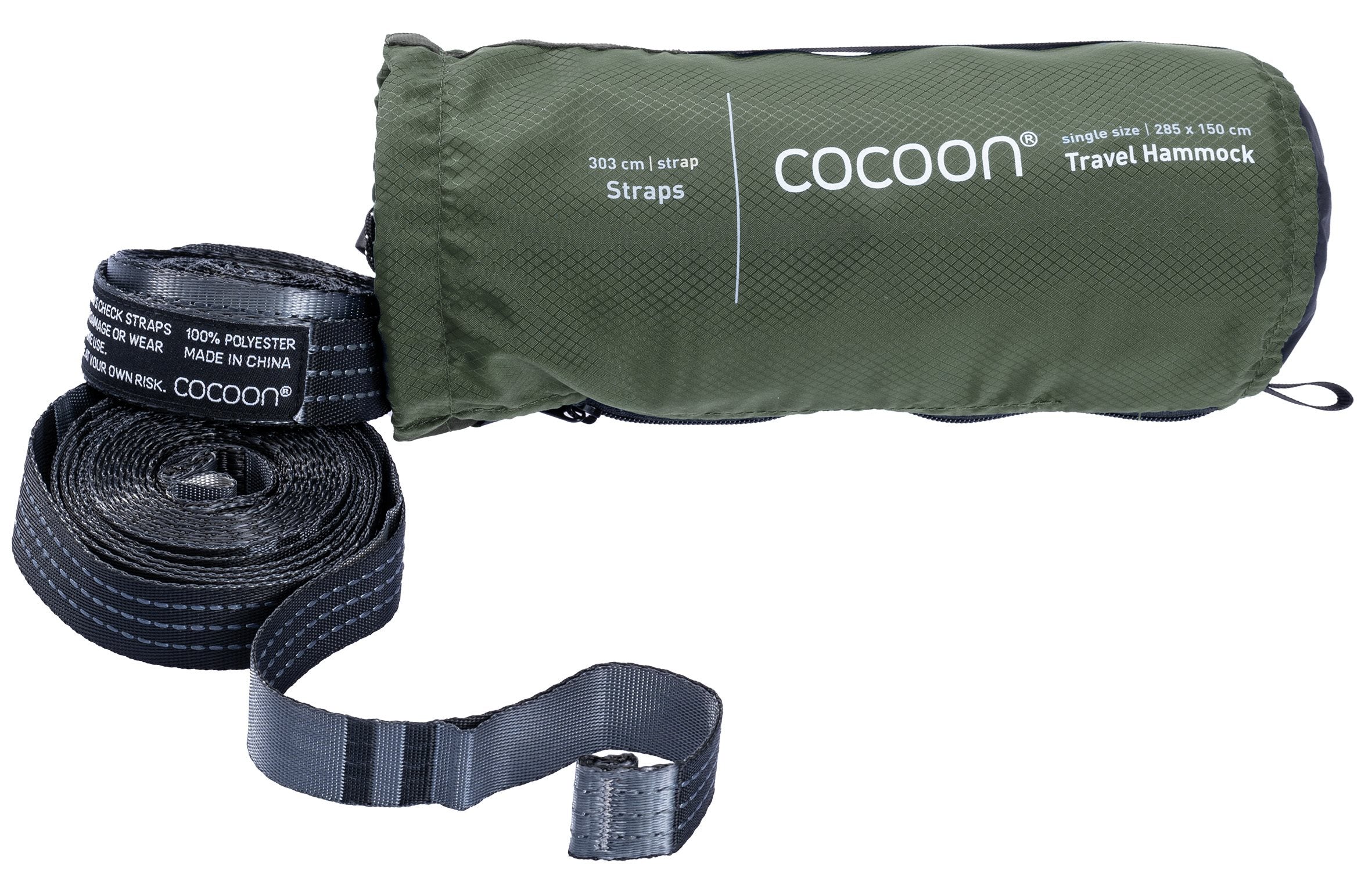 Cocoon Travel Hammock Set - Single - Cypress green Hangmat - Reisartikelen-nl