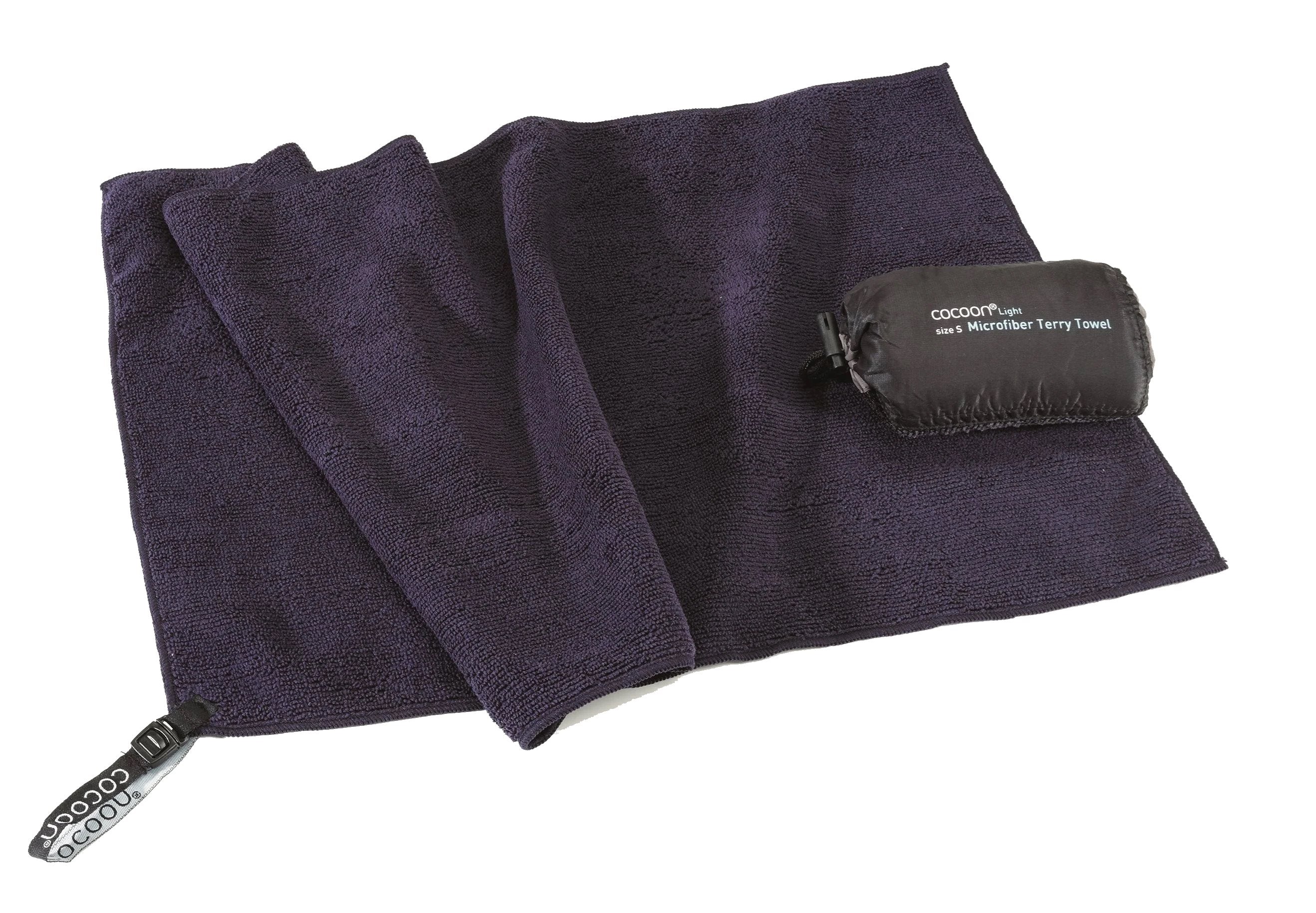 Cocoon Terry Towel Light - Medium - Dolphin blue Sneldrogende handdoeken - Reisartikelen-nl