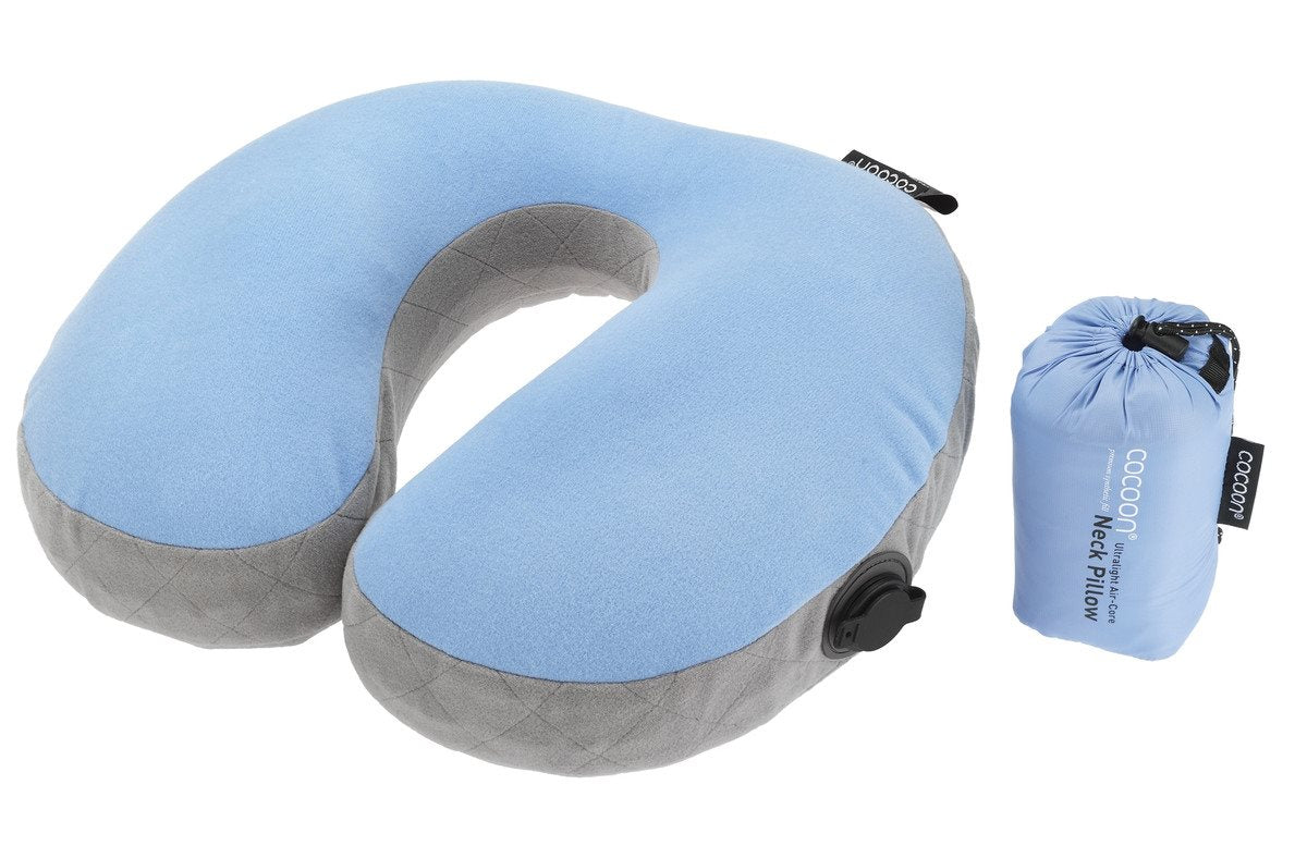 Cocoon Air Core Neck Pillow - Ultra Light - Light blue Nekkussen - Reisartikelen-nl