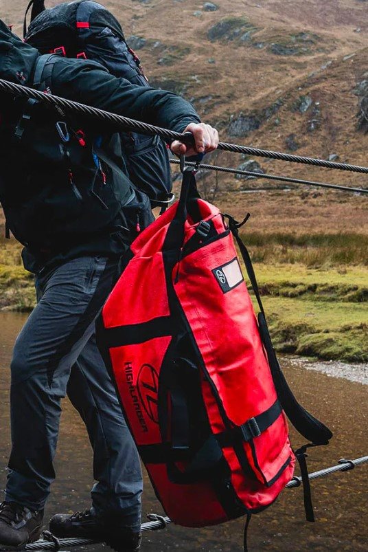 Highlander Storm Kit Bag - Duffel - 120L - Red Duffeltas - Reisartikelen-nl