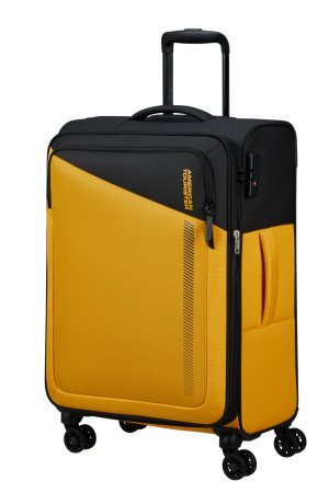 American Tourister Daring Dash - Ruimbagage Koffer - 67L - Black/Yellow Ruimbagage Koffer - Reisartikelen-nl