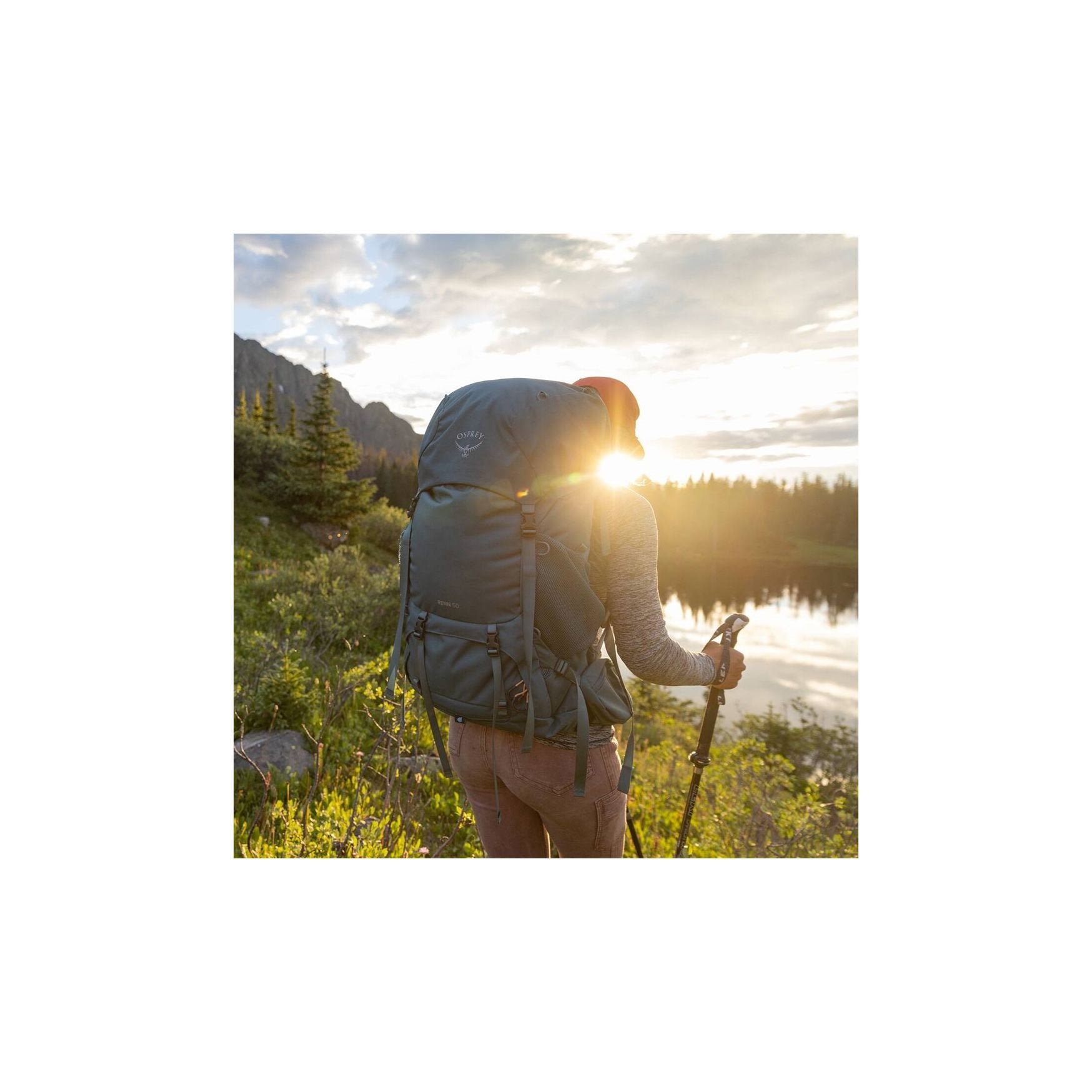 Osprey Renn - 65L - Dark Charcoal/Gray Wolf Backpack - Reisartikelen-nl