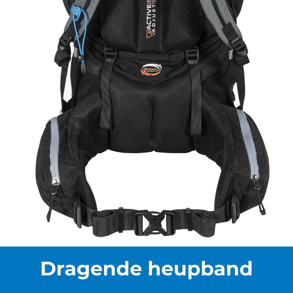 Highlander Backpack Novar  - 50L+5L - Dark Grey Backpack - Reisartikelen-nl