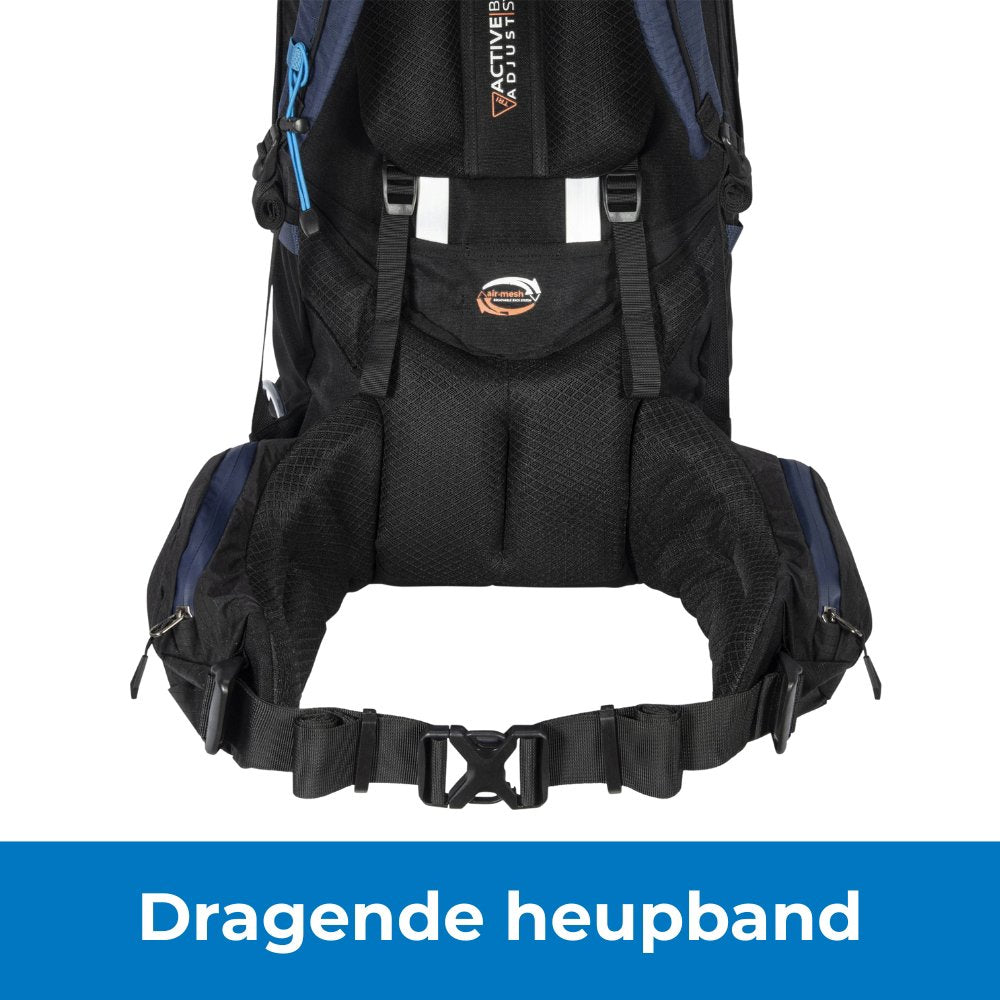 Highlander Backpack Novar  - 60L+5L - Navy Blue Backpack - Reisartikelen-nl