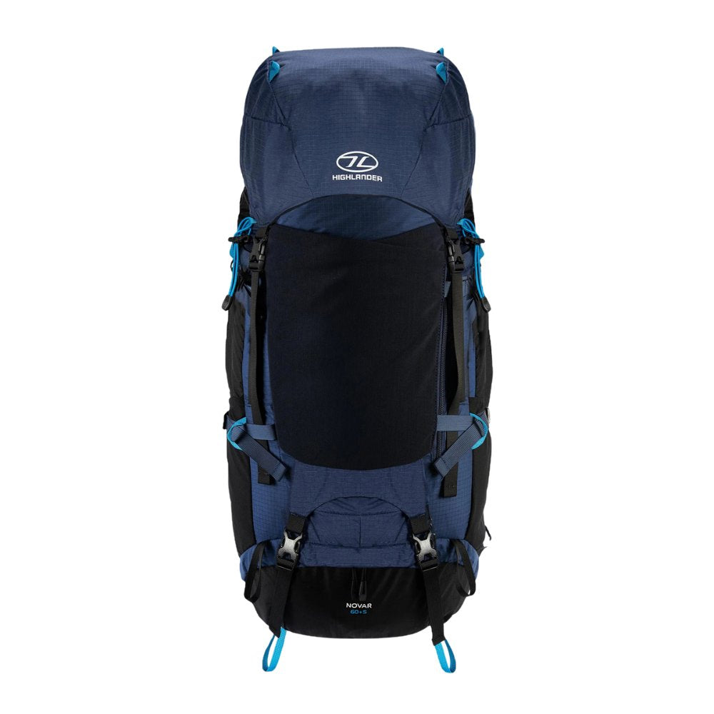 Highlander Backpack Novar  - 60L+5L - Navy Blue Backpack - Reisartikelen-nl