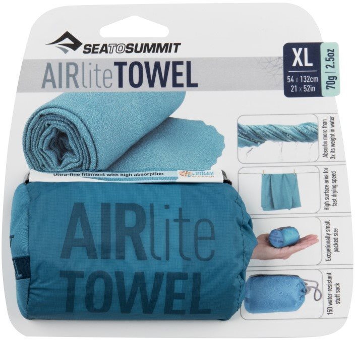 Sea To Summit Airlite Towel - Blauw - Extra Large Sneldrogende handdoeken - Reisartikelen-nl